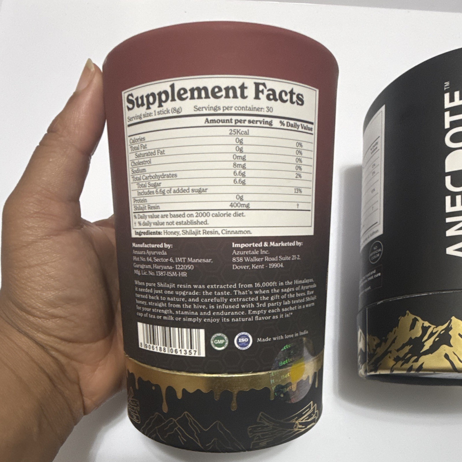 BetterAlt Himalayan Shilajit Honey Sticks + ANECDOTE Pure Himalayan Bundle New