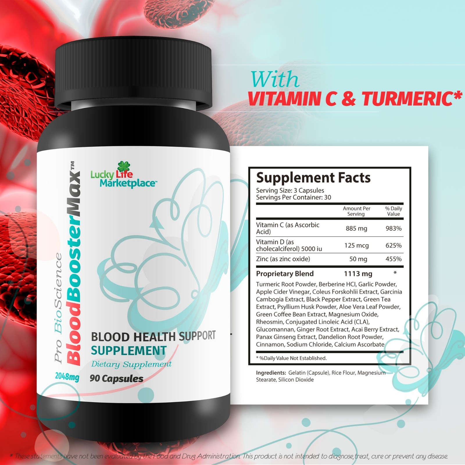 Blood Booster Max Pro Bio Science – Blood Health Support – Heart Health Support