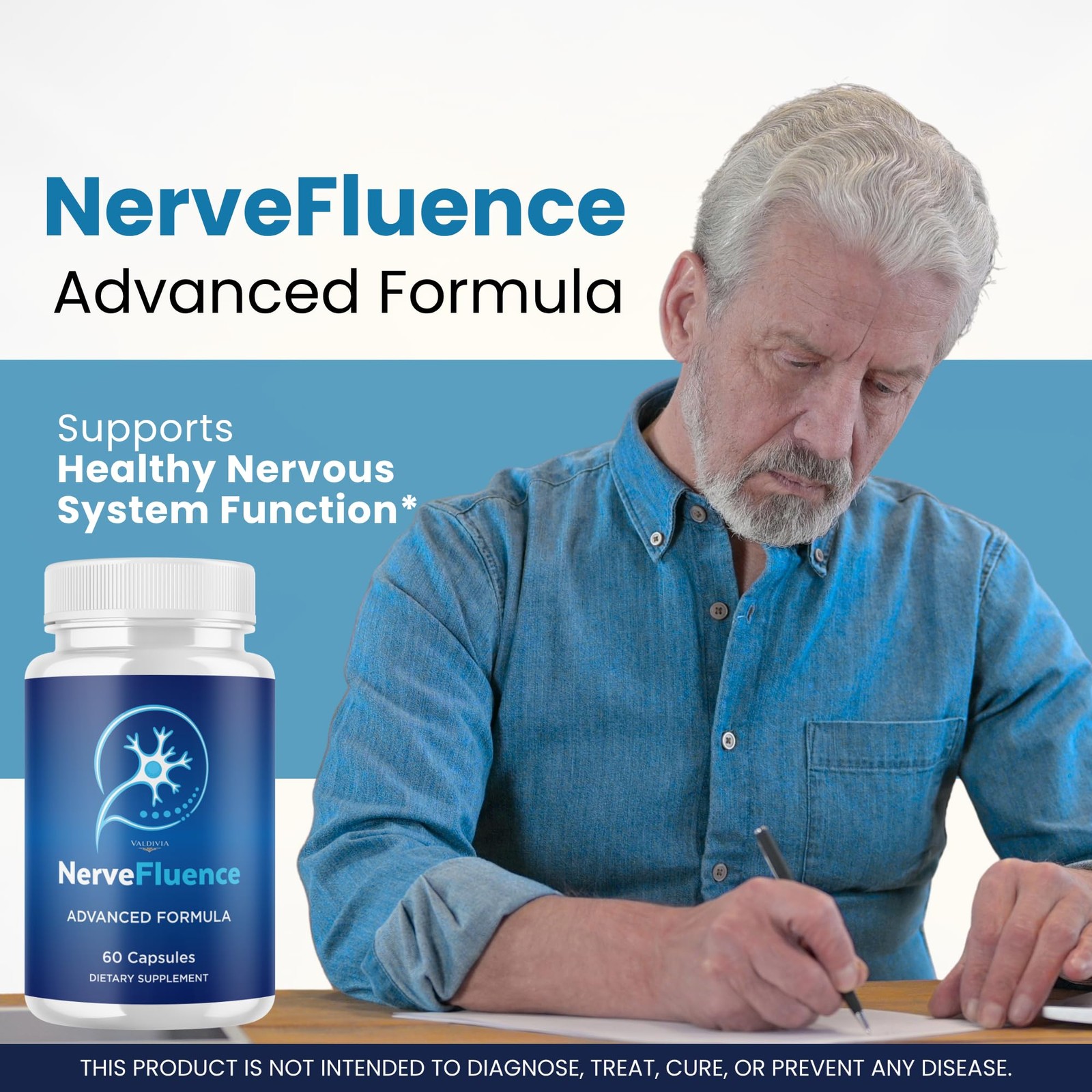 Valdivia (5 Pack) NerveFluence Capsules 300 Capsules 5 Pack Made in USA