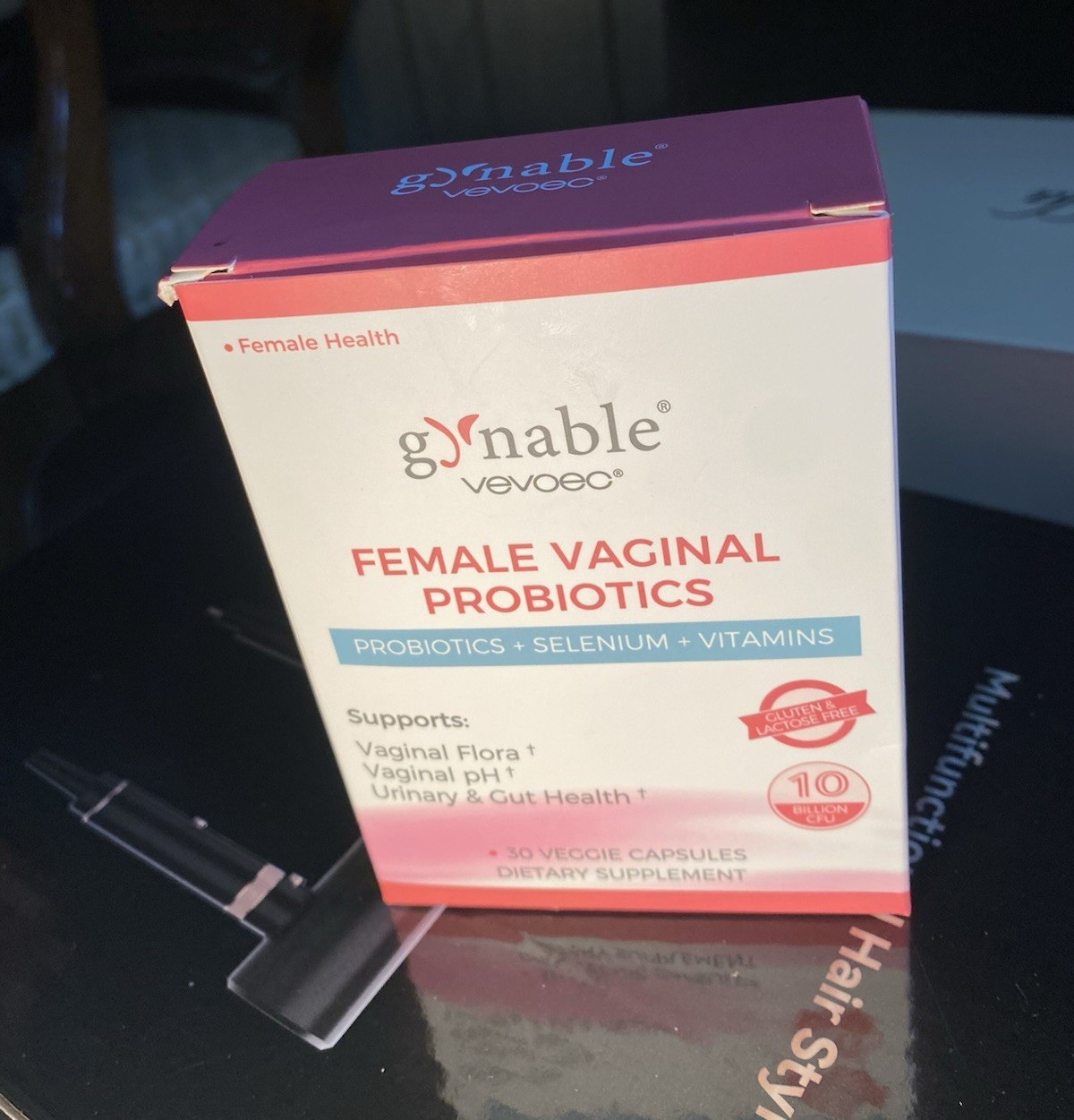 gynable Women’s Vaginal Probiotic 10B CFU 30 Capsules Vit C D3 E Selenium