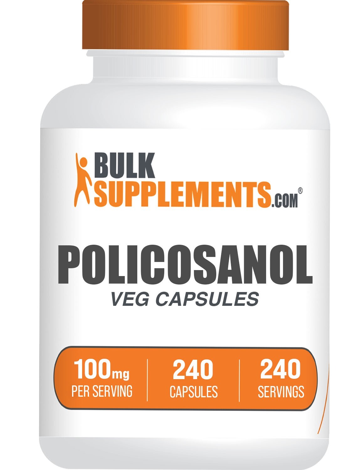 BulkSupplements Policosanol 240 Capsules – 100 mg Per Serving