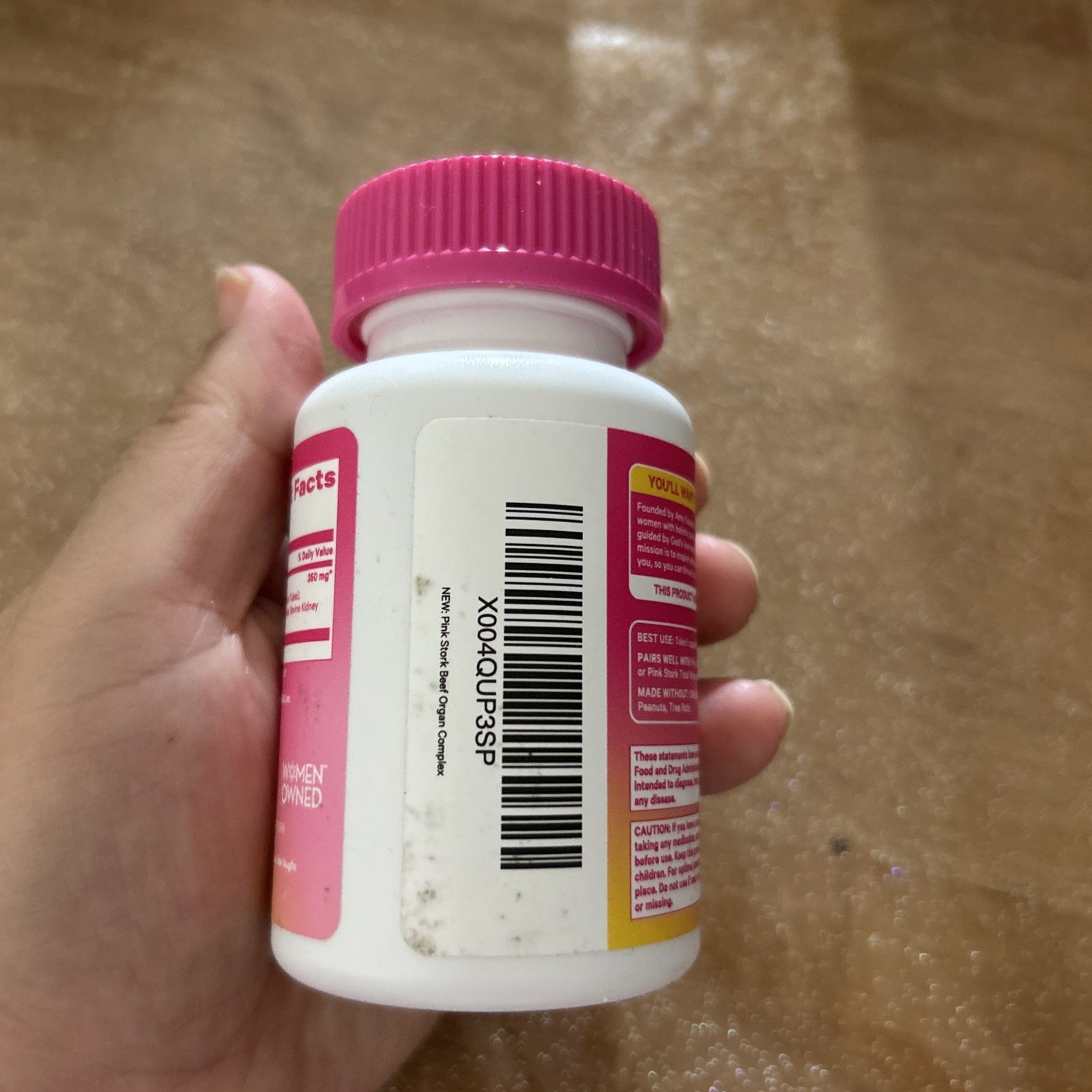Pink Stork Grass-Fed Beef Organ Complex Women’s Health 60 Caps 350mg Exp 01/2028