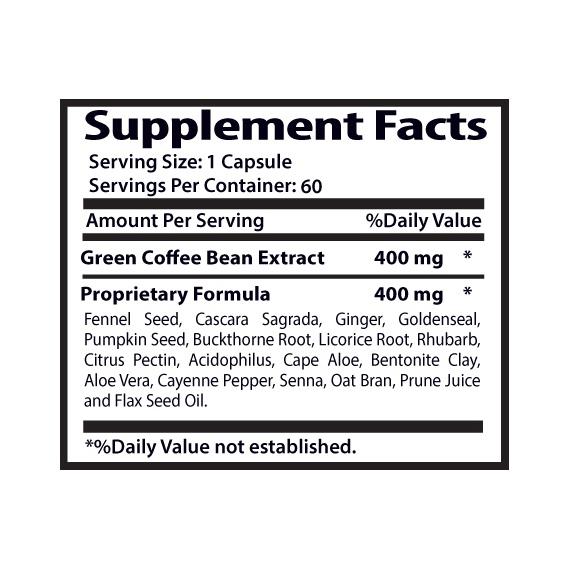 Green coffee beans GREEN COFFEE CLEANSE 400mg Weight loss 1B