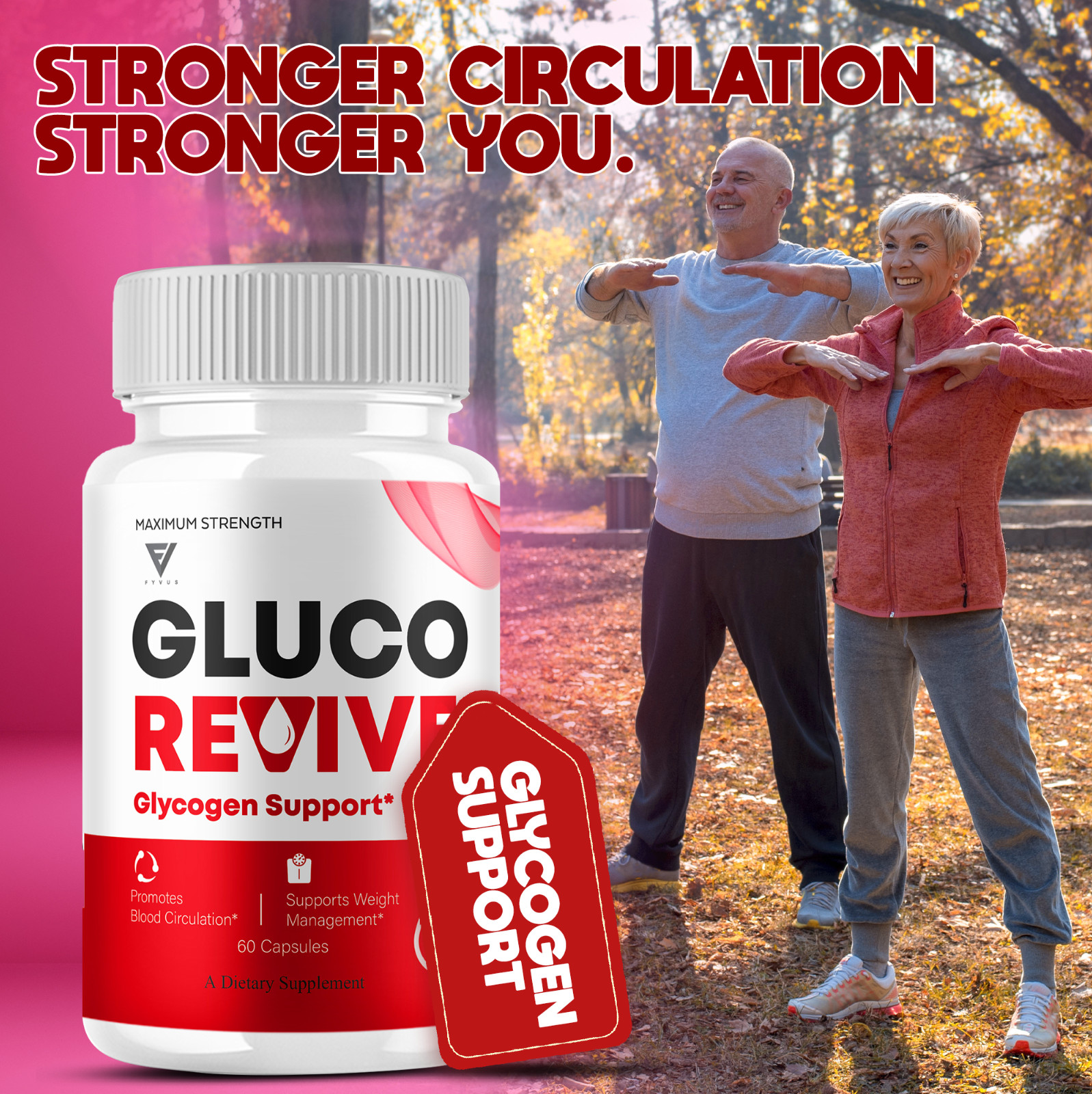 (5 Pack) Gluco Revive Blood Support Supplement GlucoRevive Pills (300 Capsules)
