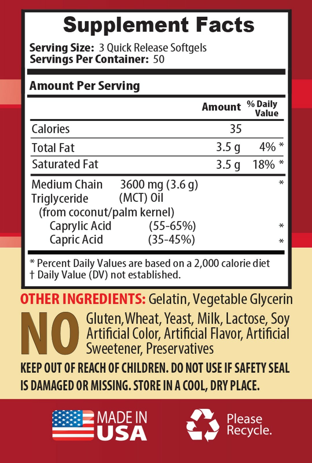 supports liver health – MCT OIL – immune system diet 1BOTTLE