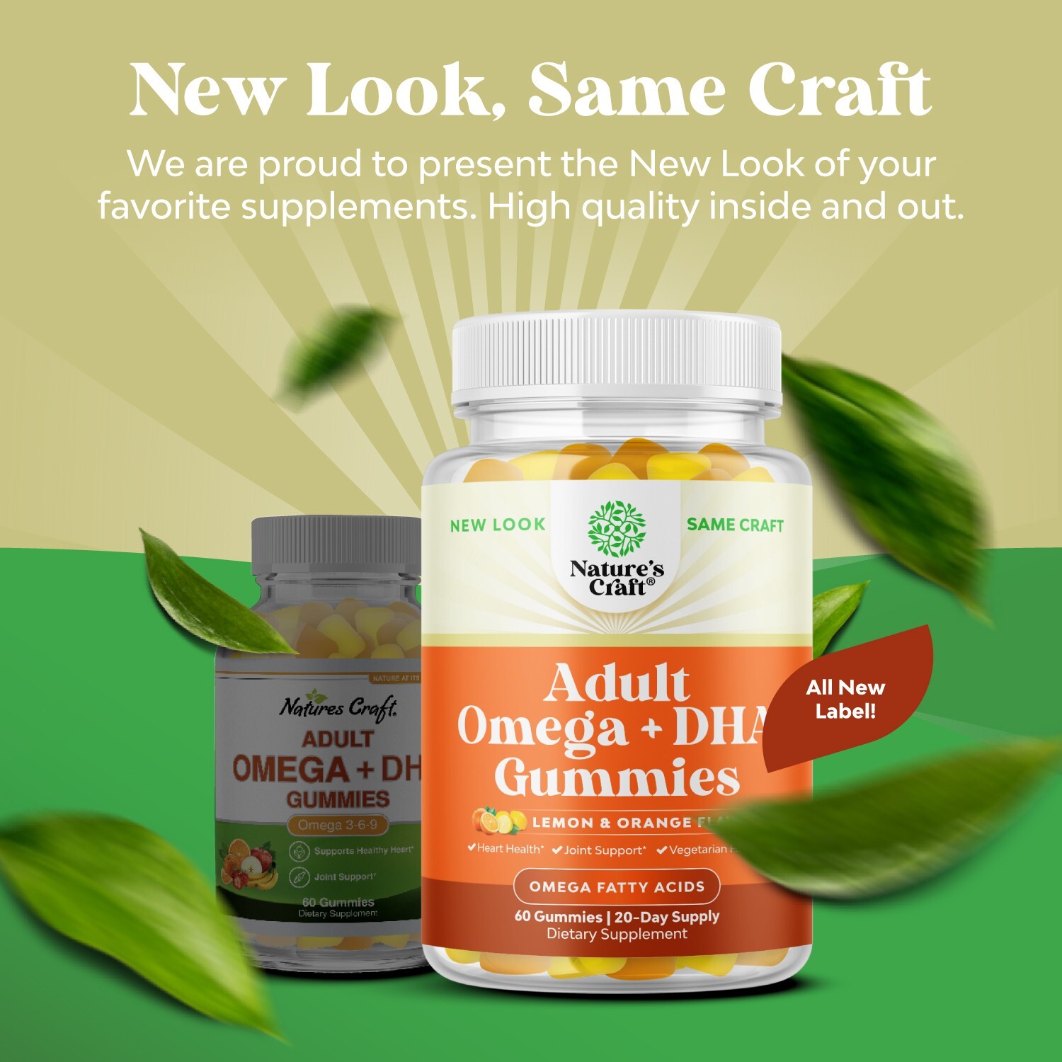 Vegetarian Omega 3 Gummies for Adults – Vegetarian Omega 3 6 9 DHA Gummies