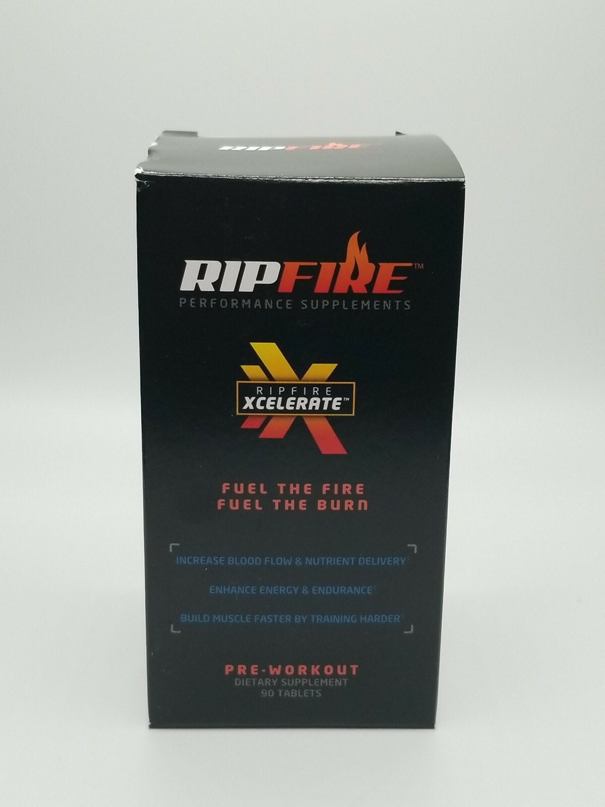 Rip Fire Pre-Workout Energy Dietary Performance Supplement 90 Tablets