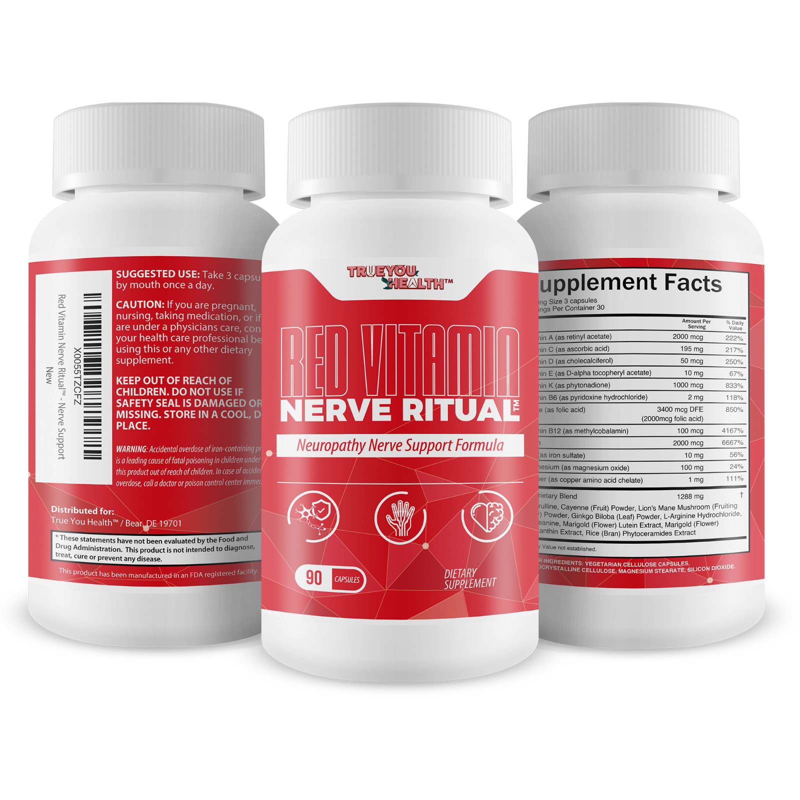 Red Vitamin Nerve Ritual – Our Best Nerve Relief Neuropathy Support Supplement