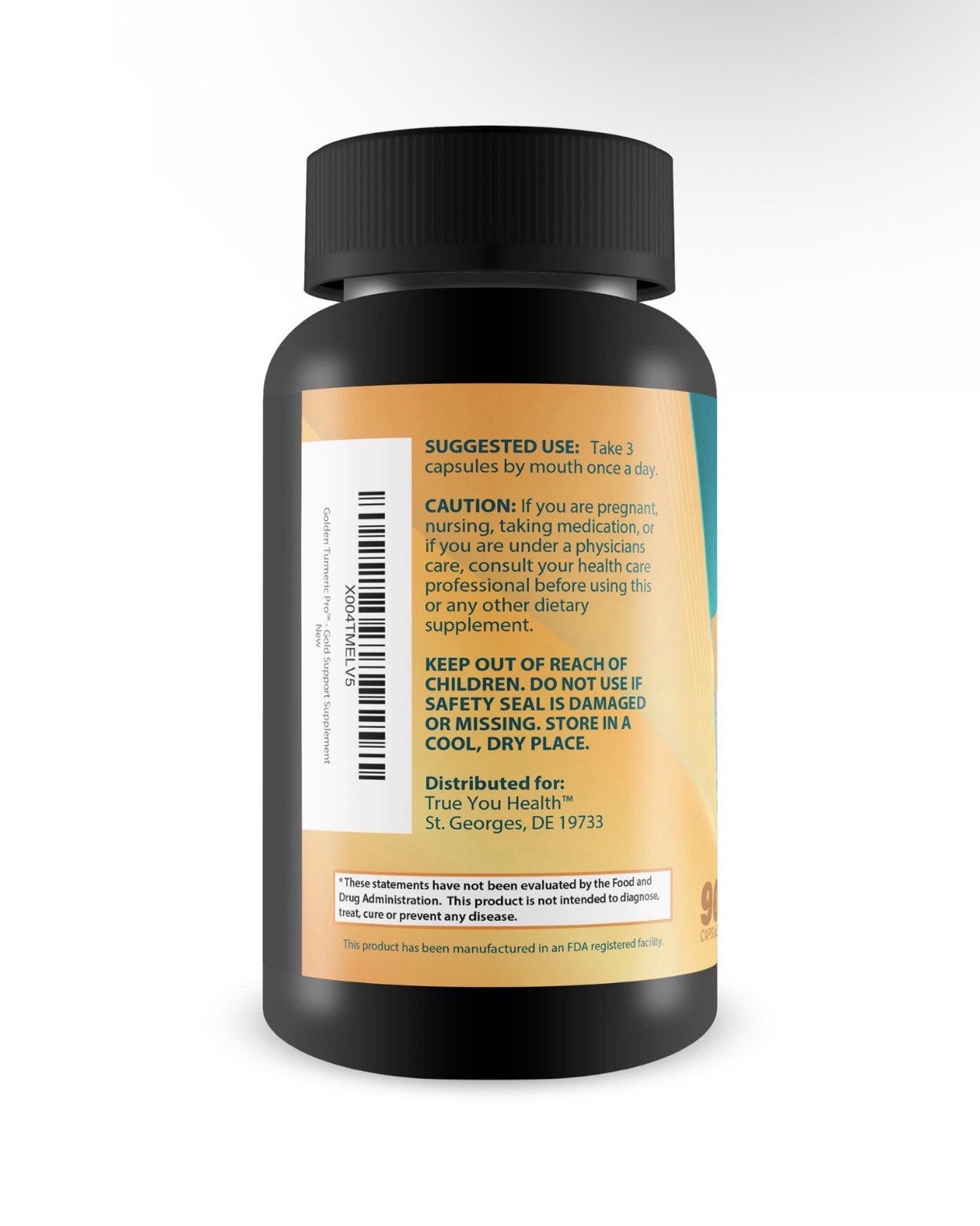 True You Health Golden Turmeric Pro Super High Absorption 2000mg Gold Exp:07/27