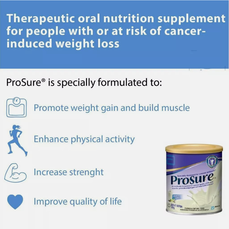 2x Abbott Pro sure Milk (High Protein, Prebiotic & EPA) 380g Free DHL Express