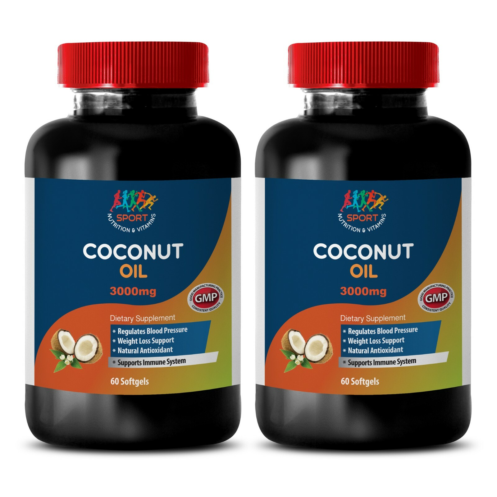 dietary supplement – COCONUT OIL 3000MG – healthy weight loss 2B