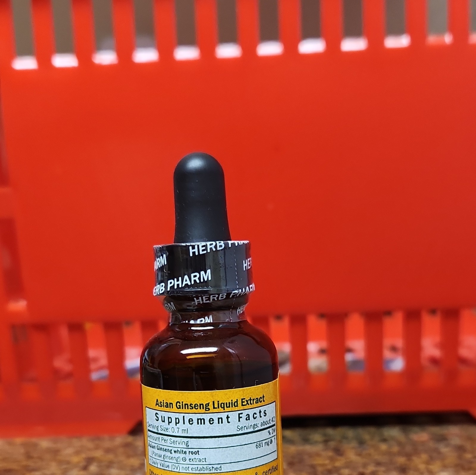 HERB PHARM Asian Ginseng Liquid Extract Panax ginseng Herbal Supplement