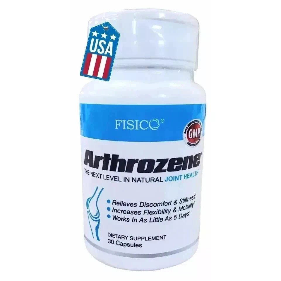(3) Fisico Arthrozene Natural Joint Health Supplement 30 Capsules New Exp 12/26