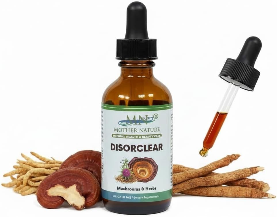 Disorclear Skin Support Liquid Extract Lymphatic Cleanse Eczema Reishi Cordyceps