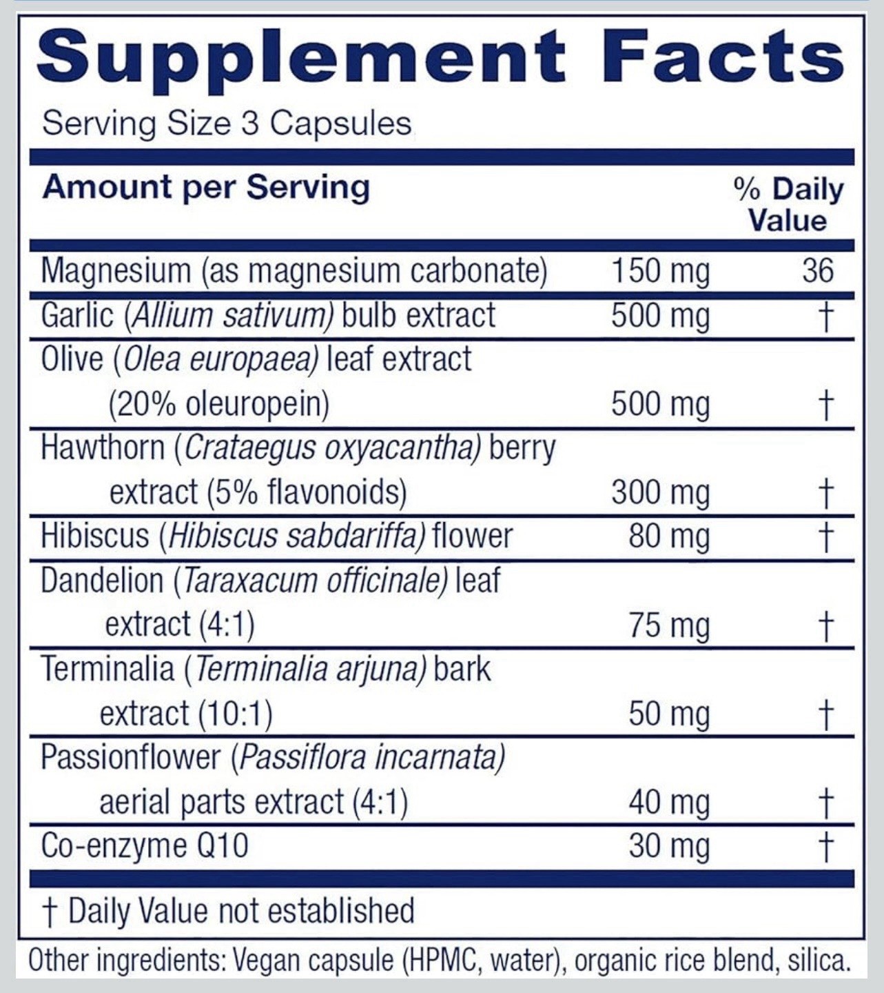 Vitanica VasoBlend Cardiovascular Support Vegan Capsules, 90 Count Exp 07/2027