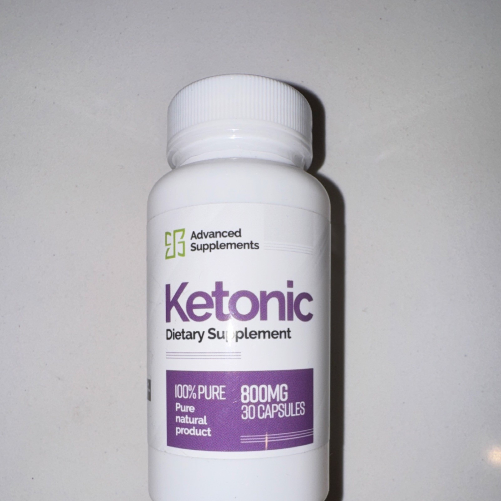 Advanced Supplements Ketonic Dietary Supplement 800mg 30 Capsules Pure Exp 10/27