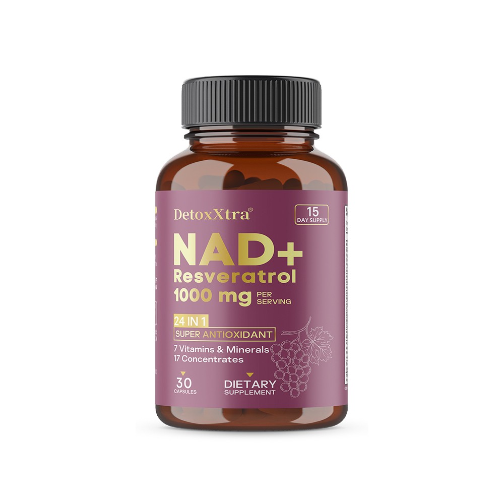 24in1 Resveratrol Formula-1000mg Per Serving for Longevity&Vitality 30~120 Caps