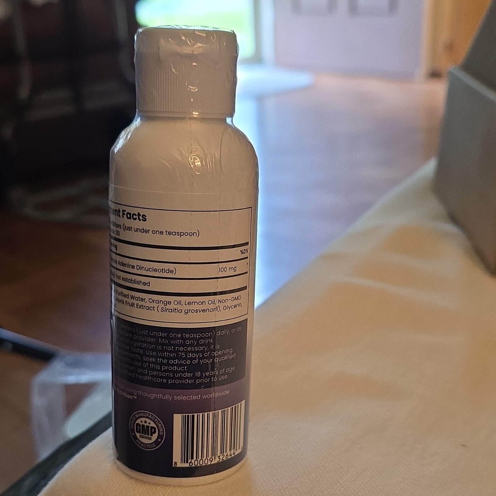 rho nutrition Liposomal NAD+ Liquid 100mg 4 fl oz Non-GMO