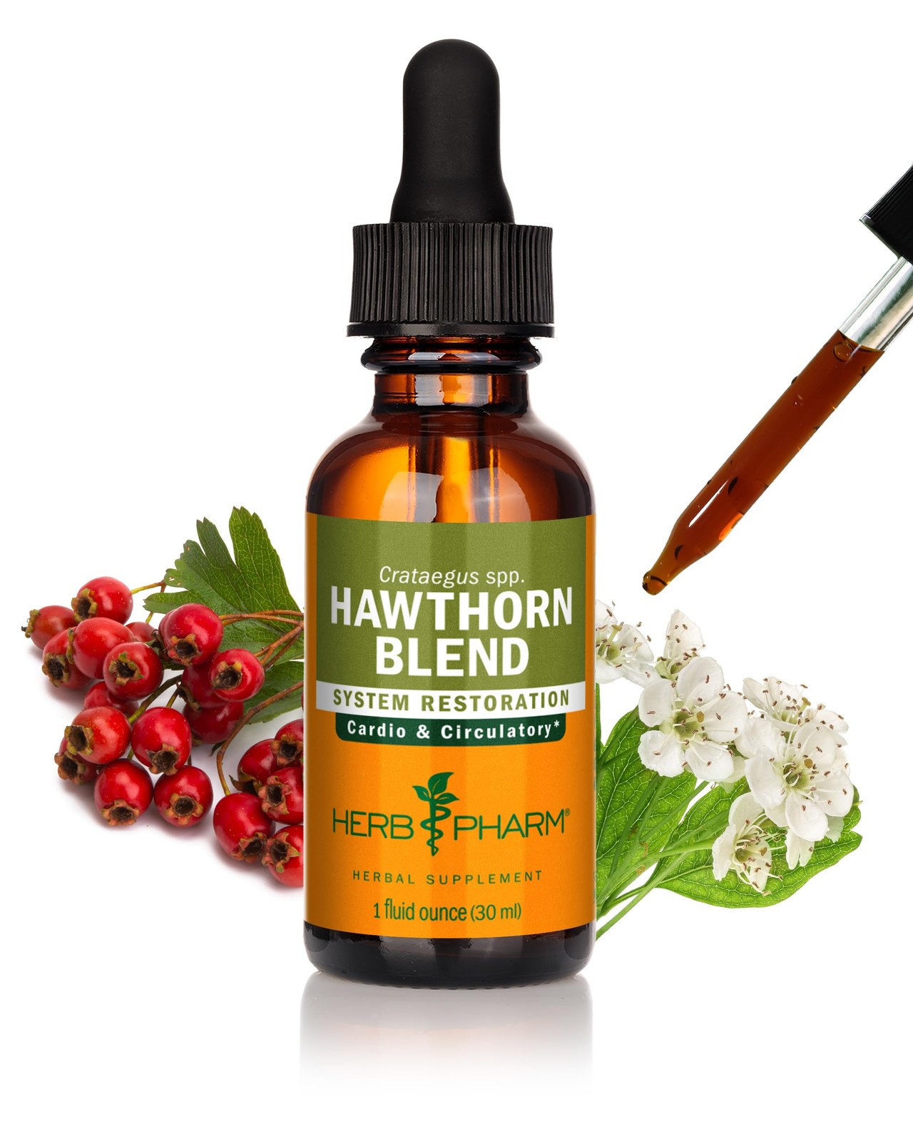 Herb Pharm Hawthorn Blend Liquid Extract Drops for 1 Fl Oz (Pack of 1)