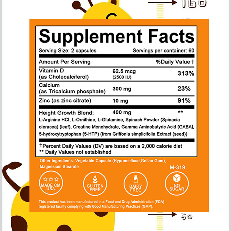 Height Increasing Agent, Growth Promoting Capsule, Height Increasing Supplement