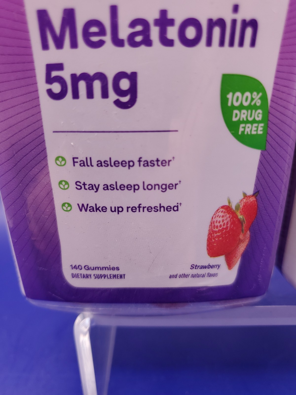 2 Pack Natrol Melatonin 5mg Sleep Strawberry 140Ct Each Gummies Exp 09/2027 New