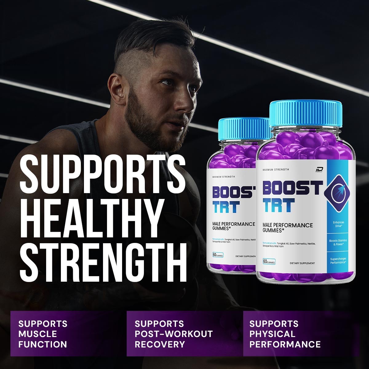 (2 Pack) Boost TRT Gummies for Men – Boost TRT Male Gummy Natural Blend Reviews