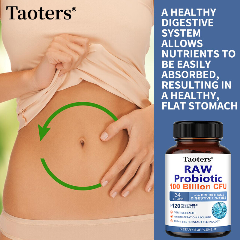 RAW Probiotic 100 Billion CFU 250 Mg protect intestinal health 30 To 120 Caps