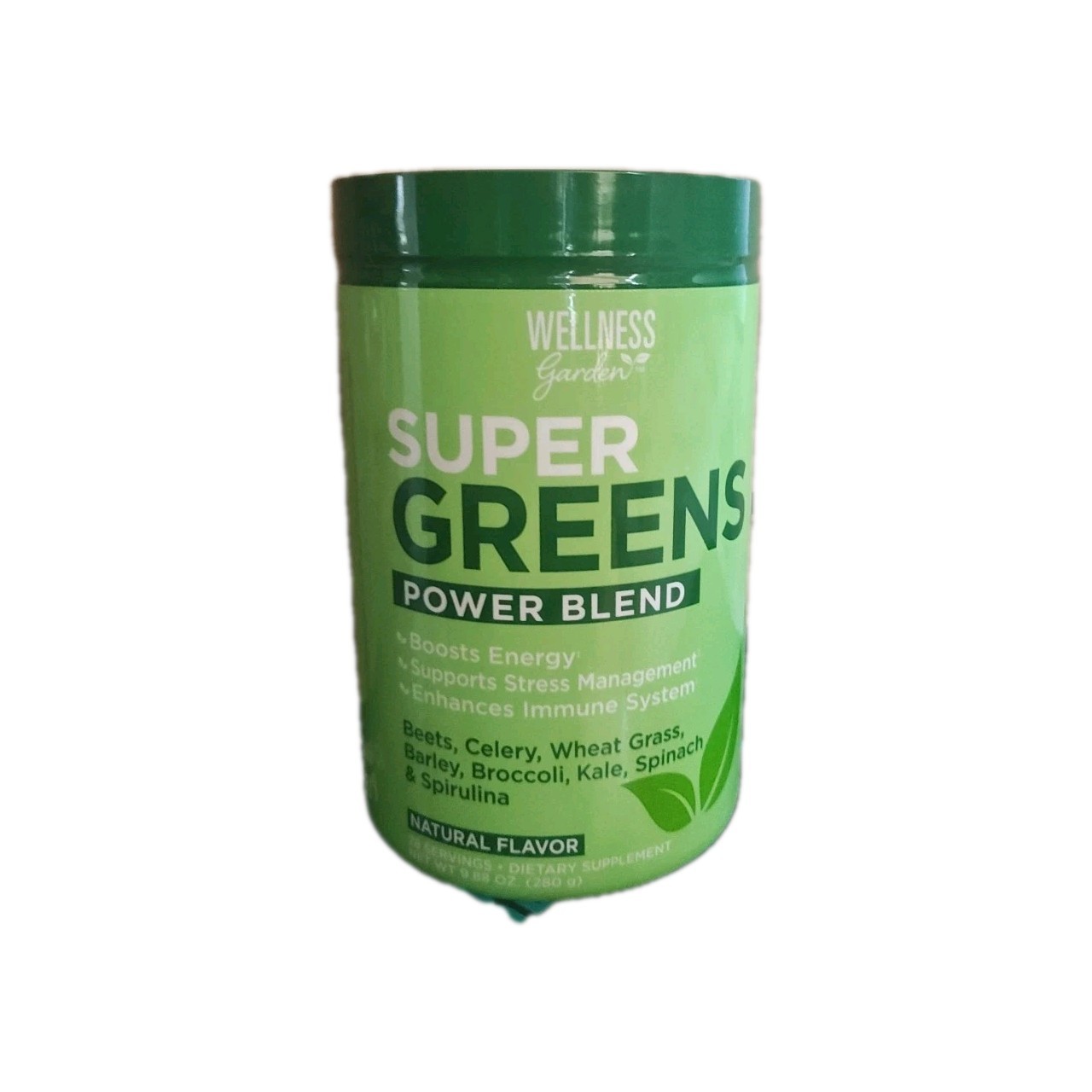 Wellness Garden Super Greens Power Blend Powder Drink Mix 9.88 oz. 12/2027