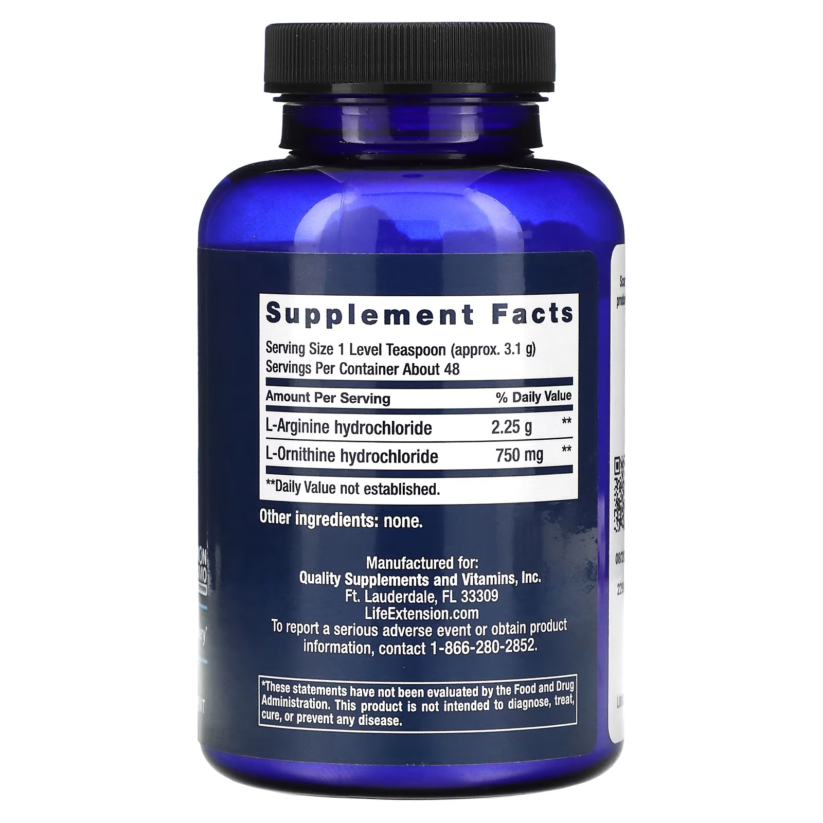 2 X Life Extension, Arginine Ornithine Powder, 5.29 oz (150 g)