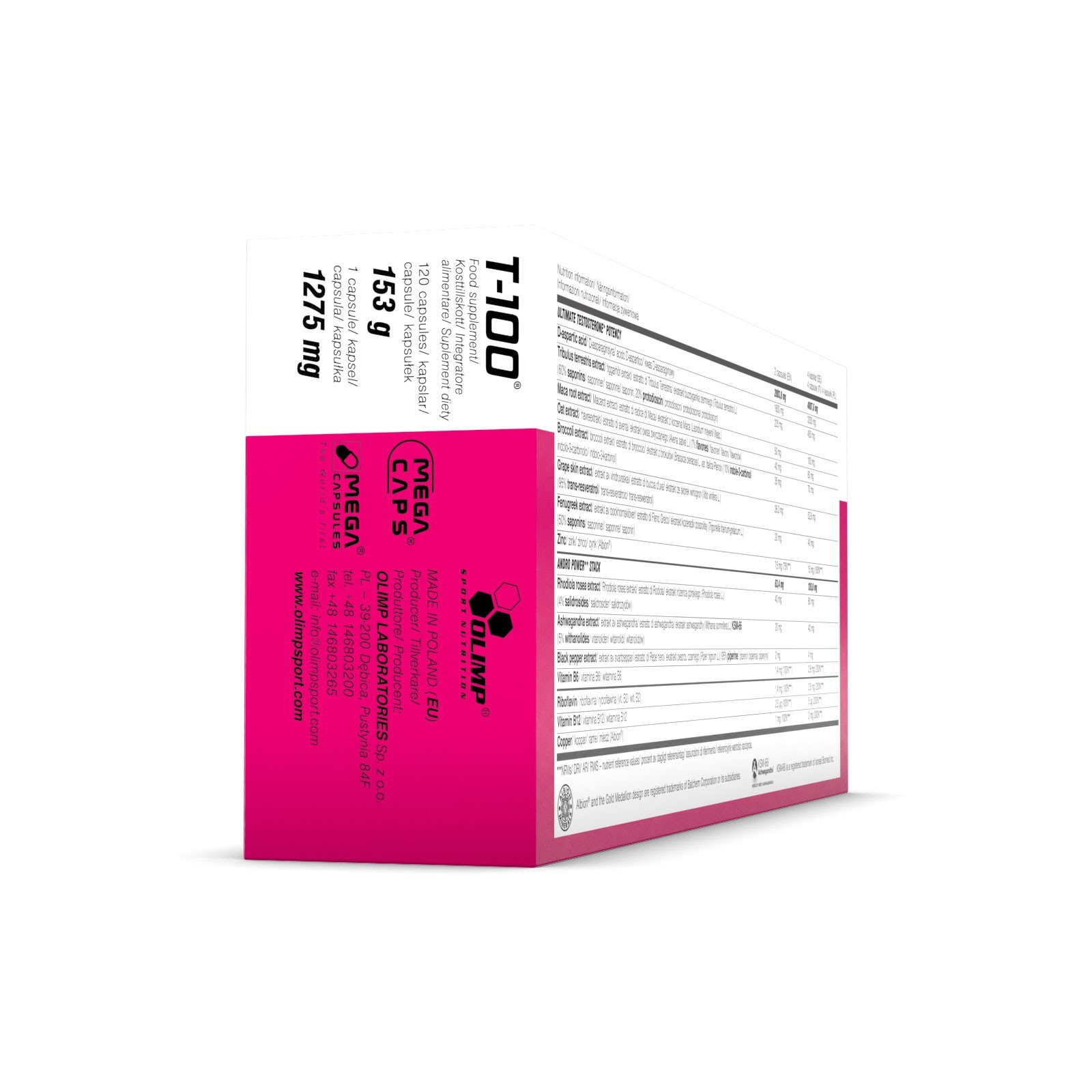 T-100 – 120-240 Capsules – for men – Testo Booster Balance Tribulus Terrestris