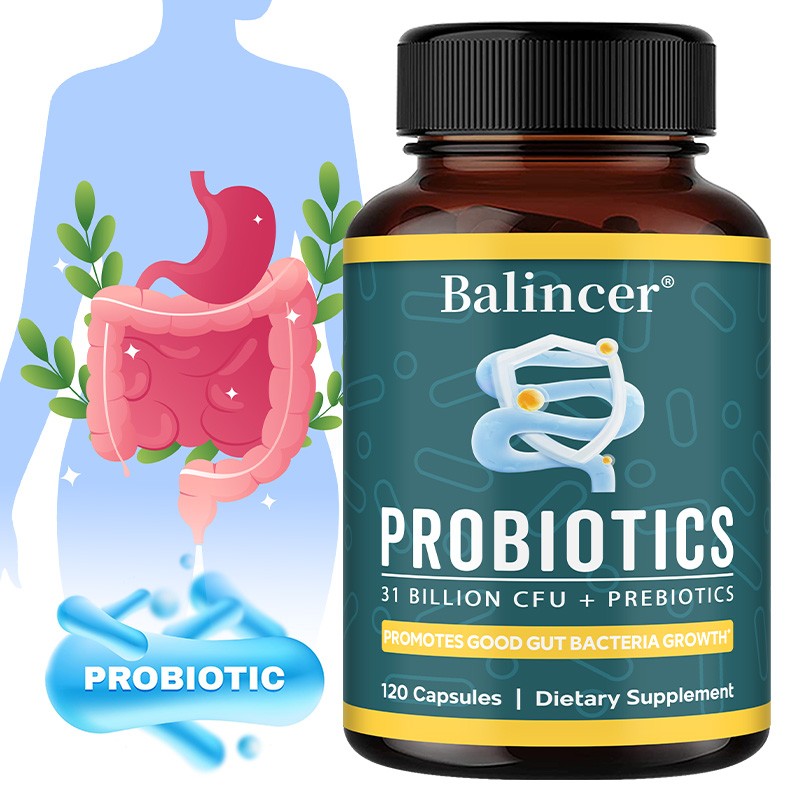 Probiotic Blend Contains 31 Billion CFU 120 Capsules Vitamin Supplement