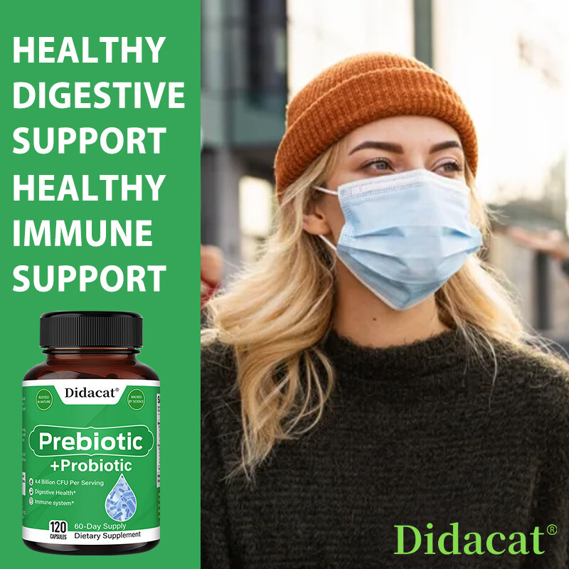 Prebiotic & Probiotic 4.4 Billion CFU Digestive & Immune Health Capsules
