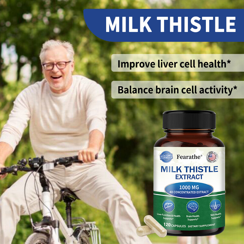 Milk Thistle Extract 1000mg – Promotes Healthy Liver Function
