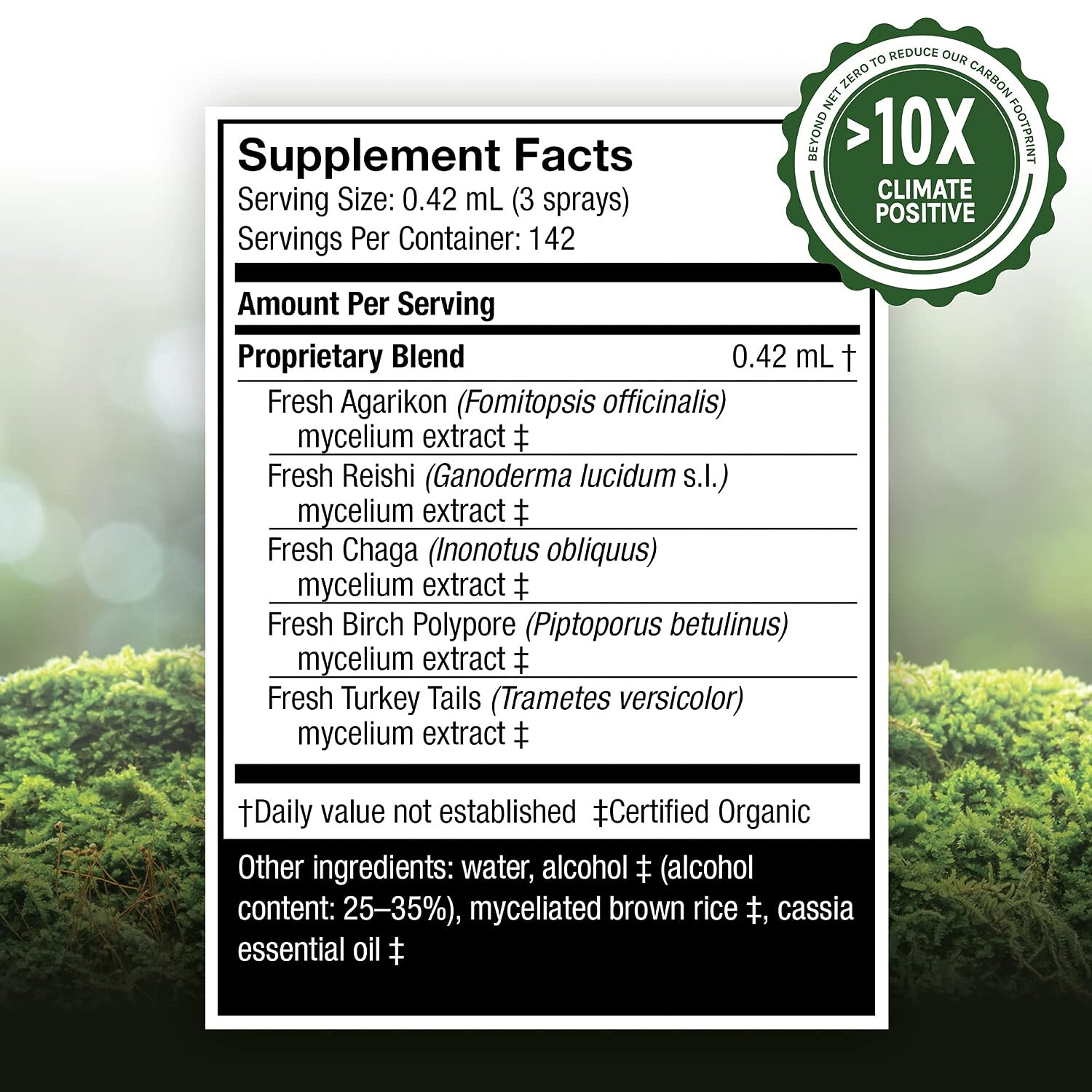 Host Defense Mushrooms MycoShield Spray, Cinnamon Flavor, 2 Fluid Ounces