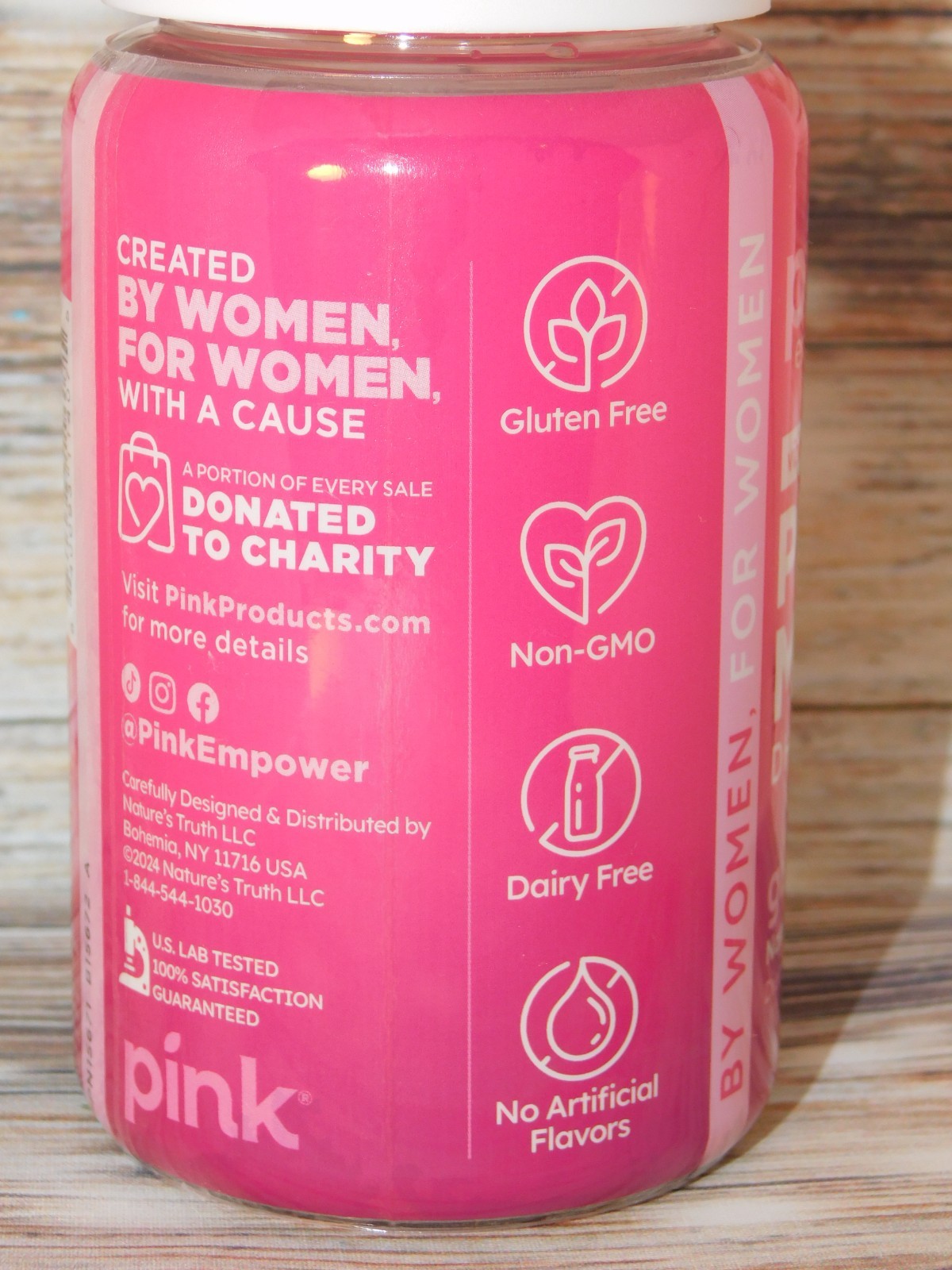 PINK EMPOWER 60ct Prenatal Multi Vitamin Gummies Dietary Supplement 5/26 #DM01