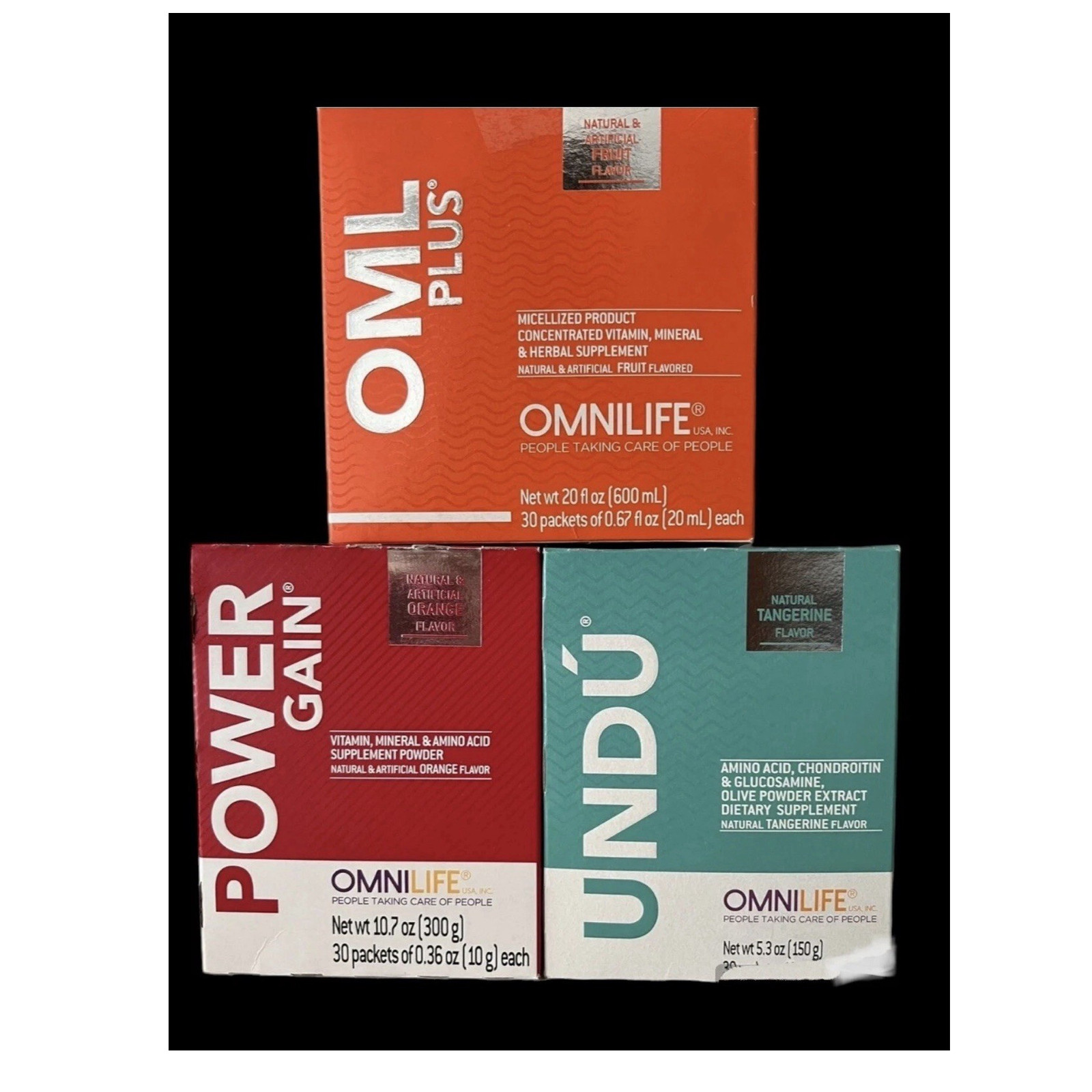 Omnilife Dietary Supplement Powder Variety Pack Fruit Orange Tangerine Flavors