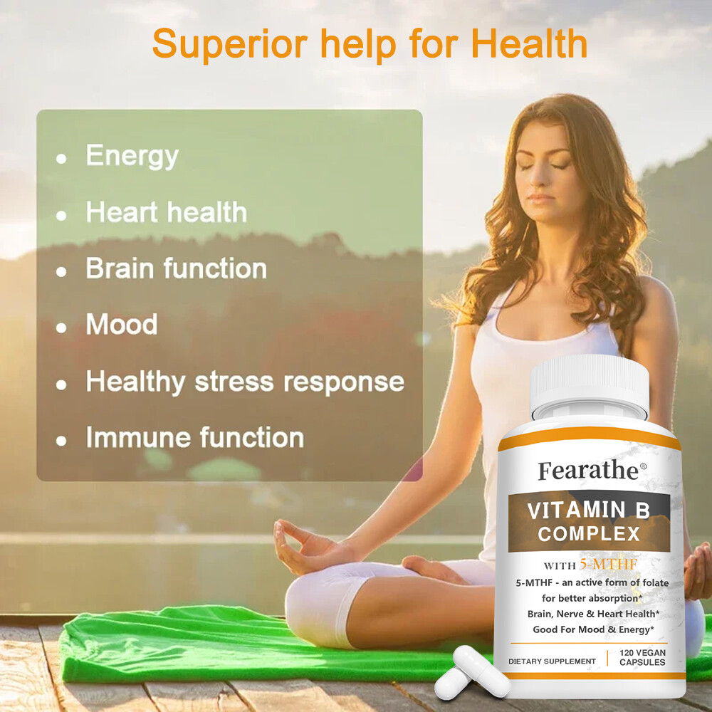 Vitamin B Complex – Max Absorption – B1,B2,B3,B5,B6,B7,B9,B12