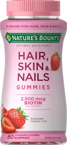 Nature’s Bounty Hair, Skin & Nails Vitamin Gummies with Biotin, 2500 mcg
