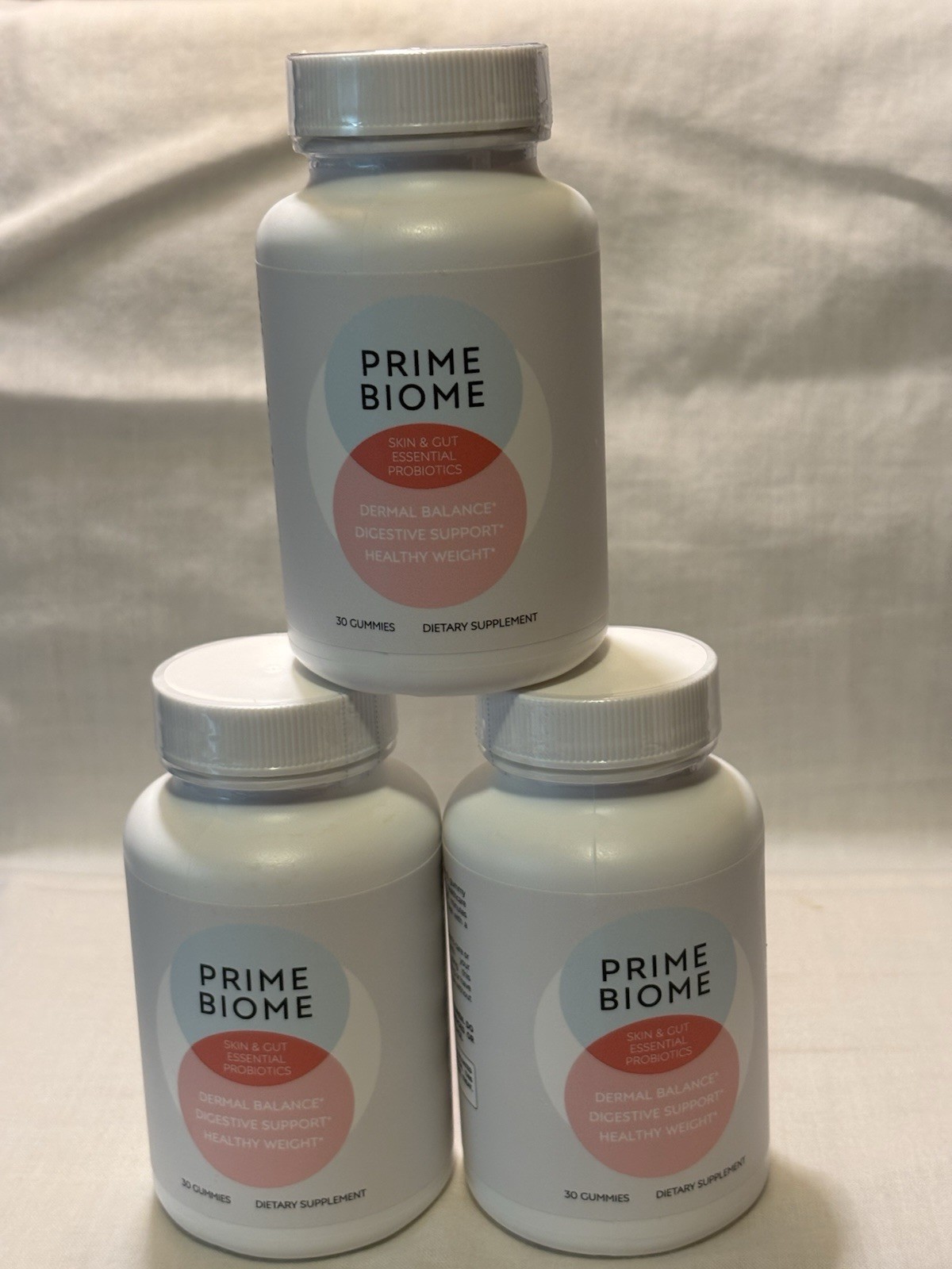 Prime Biome Gummies ~ 90 Day supply ~ Probiotic Dietary Supplement Exp 02/2027