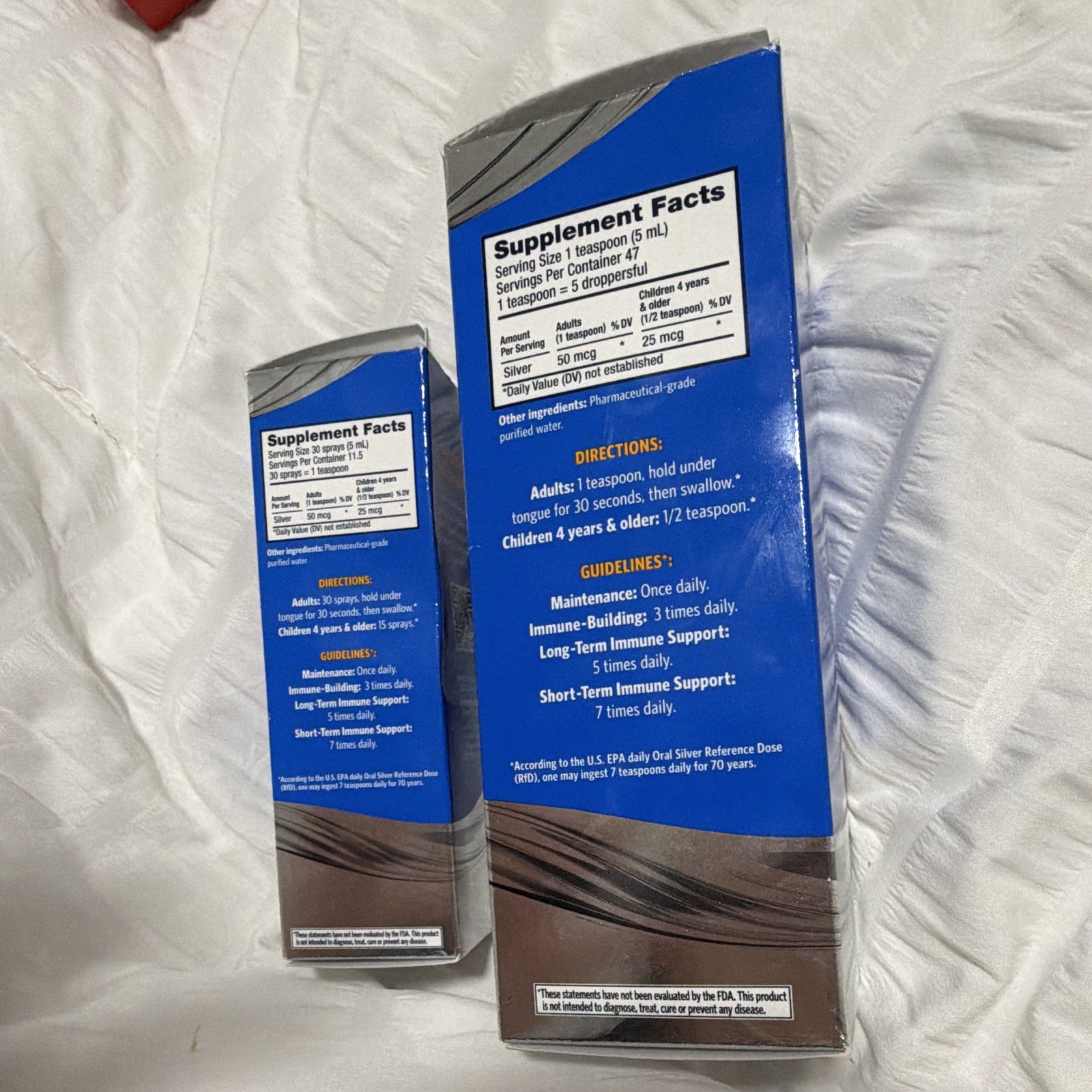 Sovereign Silver Immune Support 10 PPM Liquid Drops 8 fl oz + Spray 2 fl oz