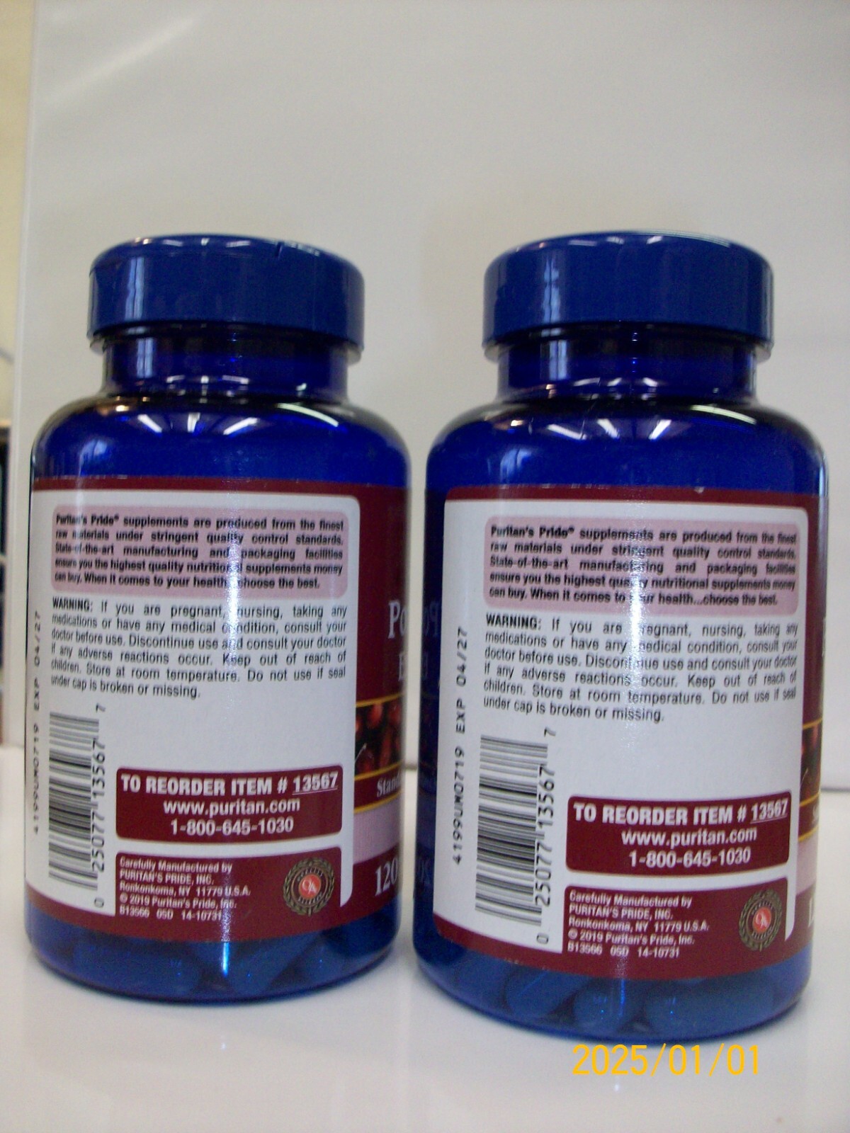 Pomegranate Extract 250mg 120 Capsules (2 Btl.) Promotes Healthy Aging