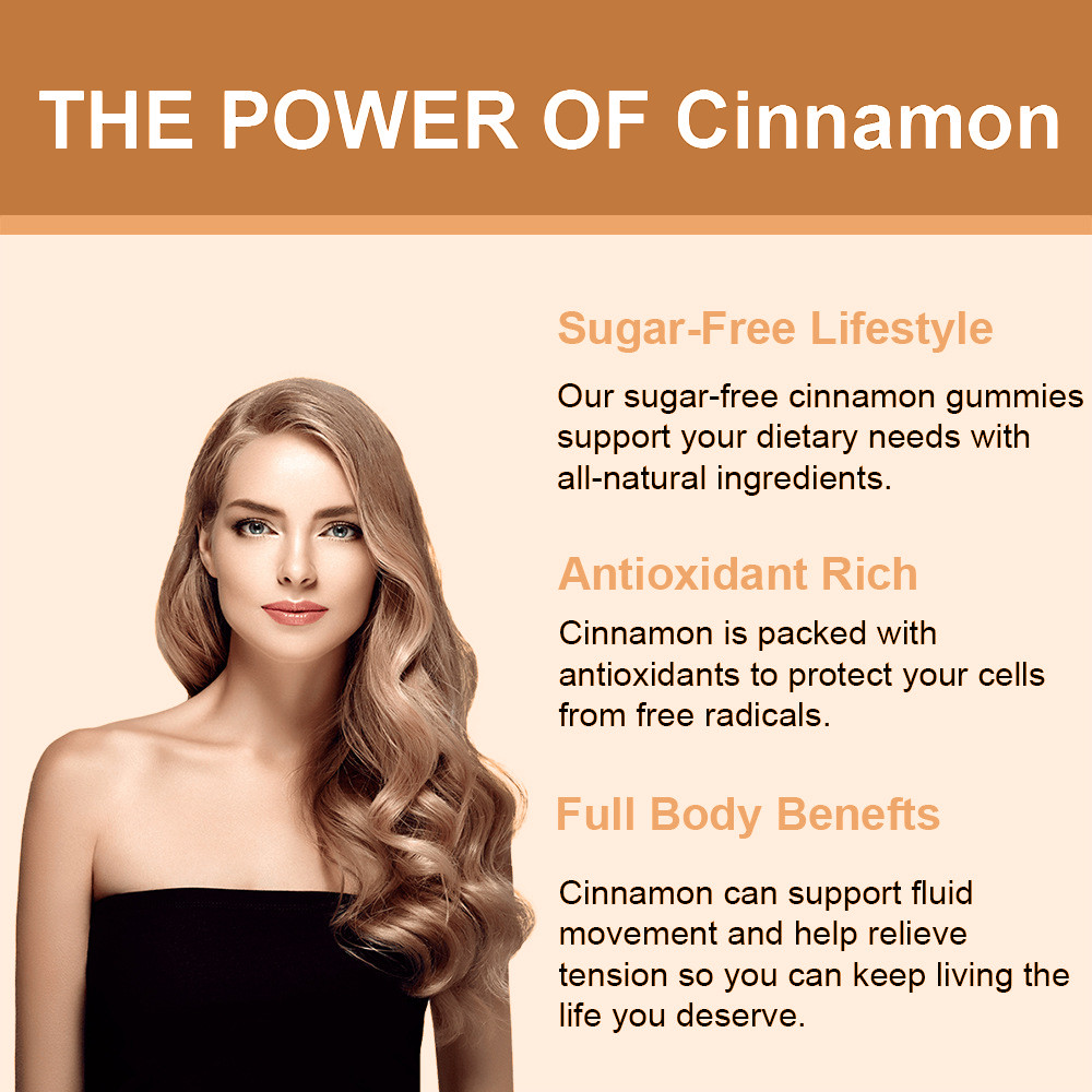 True Organic Ceylon Cinnamon Gummies 2000mg Highest Potency Blood Sugar Support