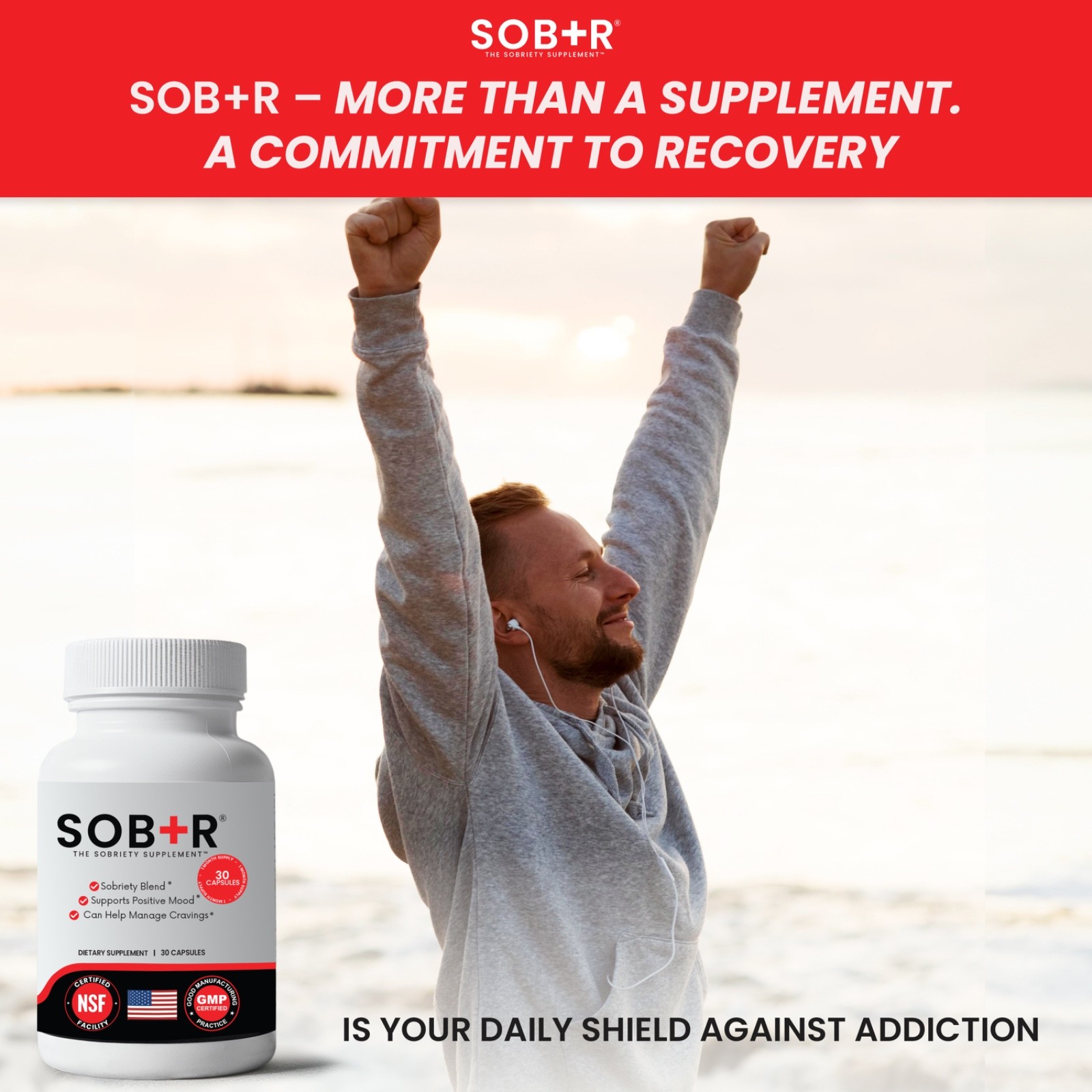 SOB+R | Sobriety Supplement | Designed for a Consistent, Alcohol-Free Lifestyle