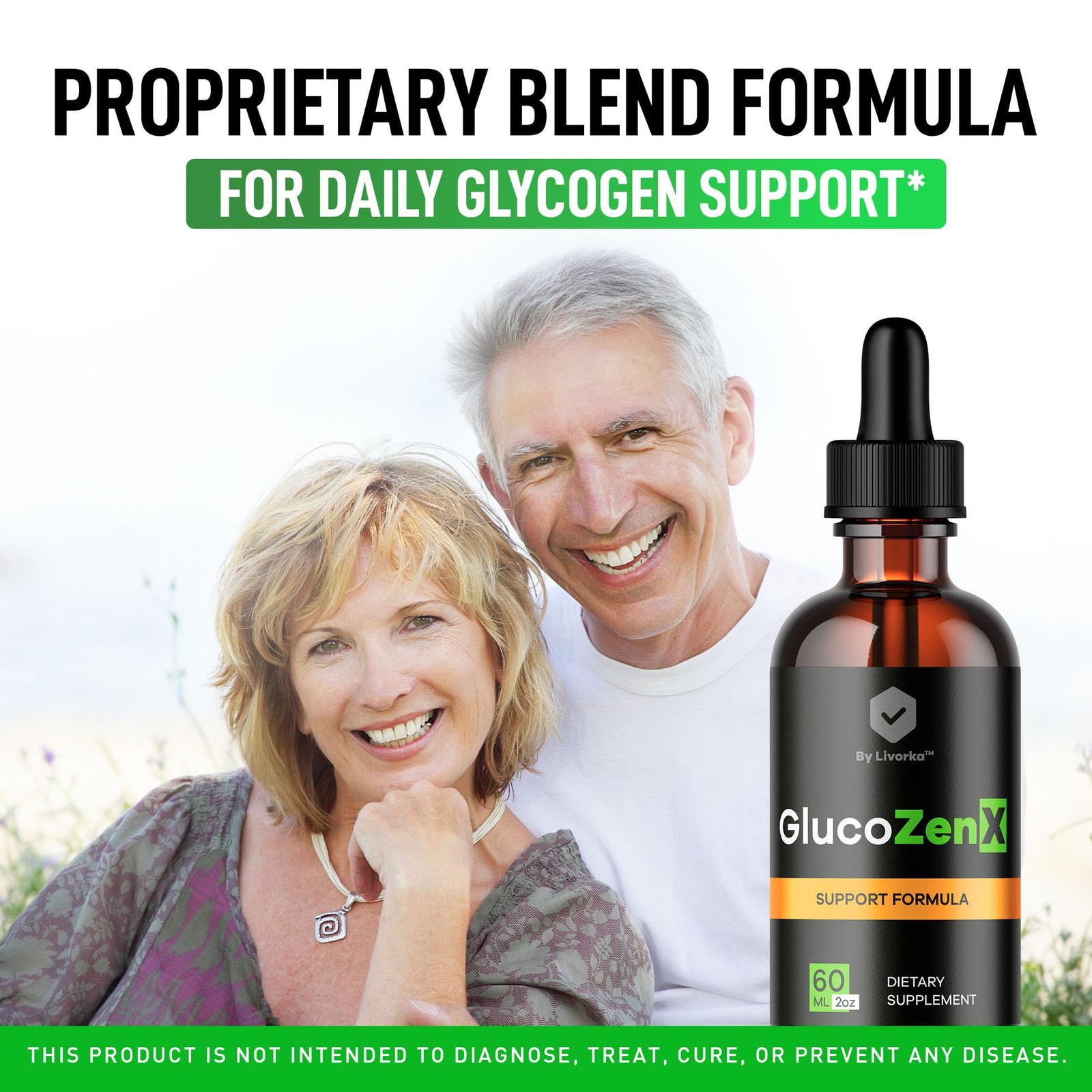 GlucoZenX Drops – Official GlucoZen X Liquid 2 Fl Oz (Pack of 1)