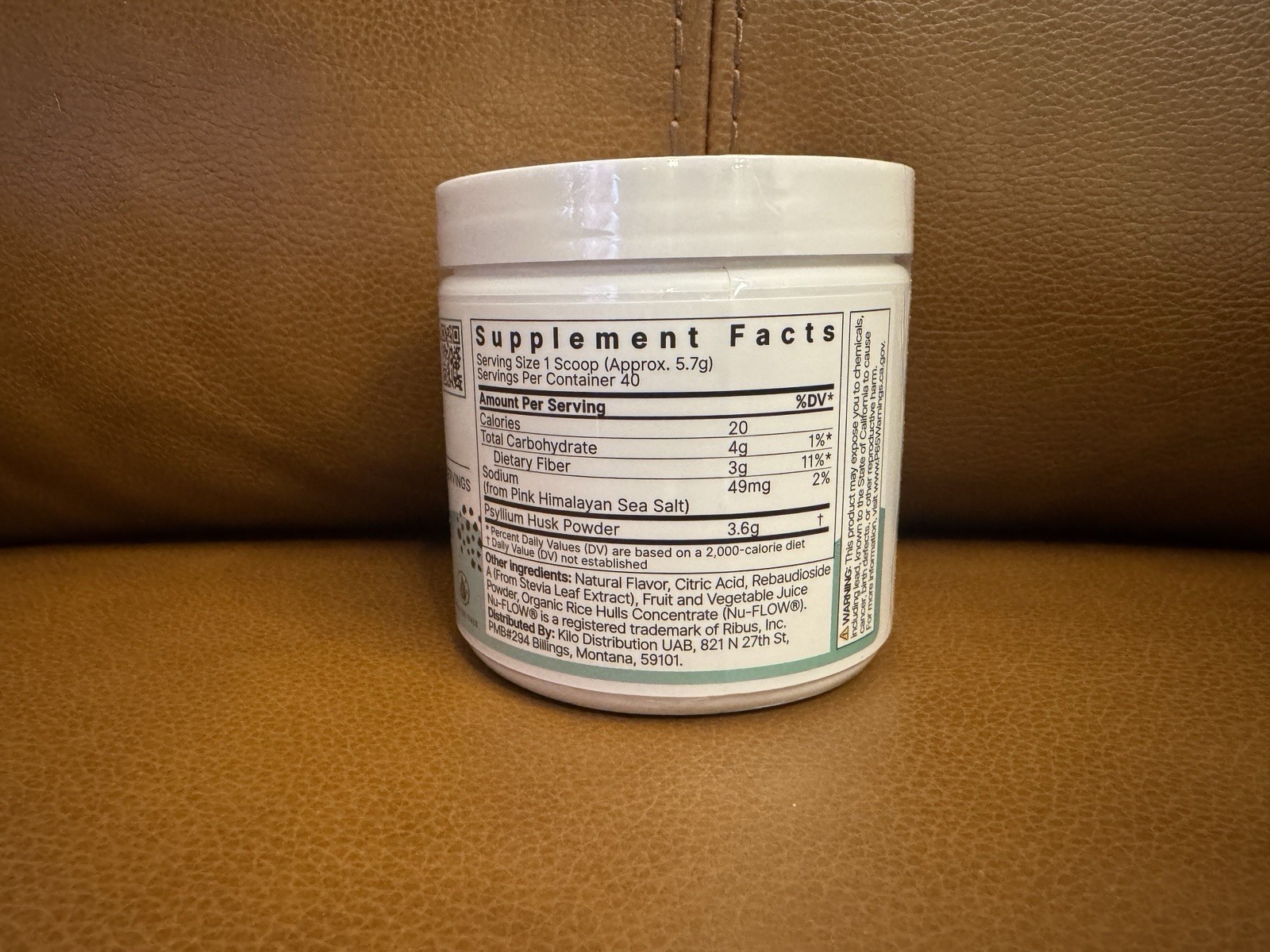 ColonBroom Digestive Health Fiber Supplement 8.04 oz Strawberry (Exp 06/2026)