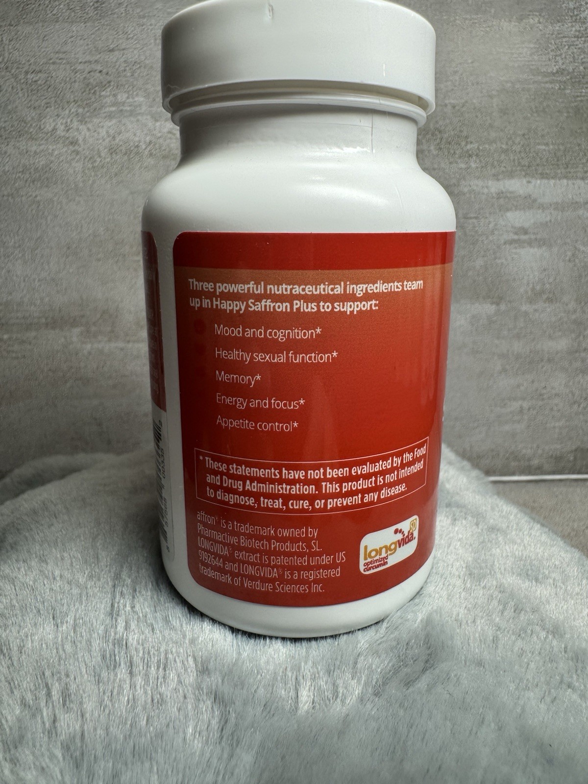 BrainMD Happy Saffron Plus Zinc Curcumin Berry 90 Capsules Exp 02/2027