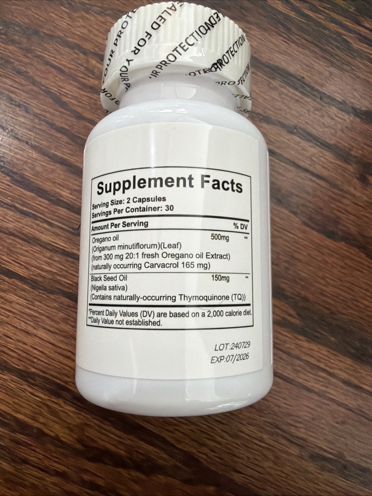 Oregano Oil 15,000 Mg With Black Seed Oil Capsules. 07/26 Free Shipping.