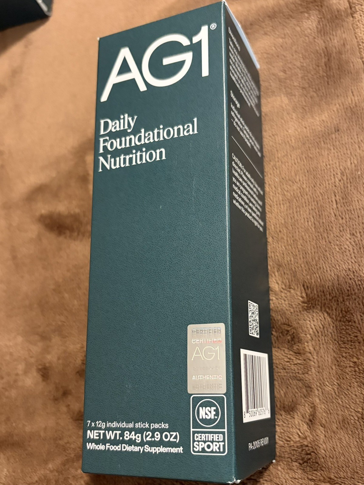 AG1 Daily Foundational Nutrition Supplement Travel Packs (7 Count)(Exp 7/26)