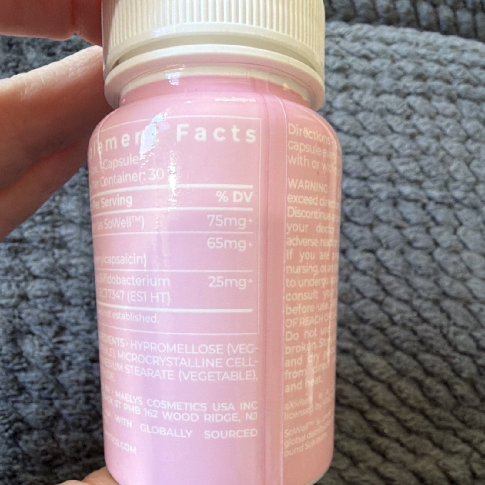 Maelys Mood & Metabolism Capsules Mood Support Weight 30ct Exp 10/2027