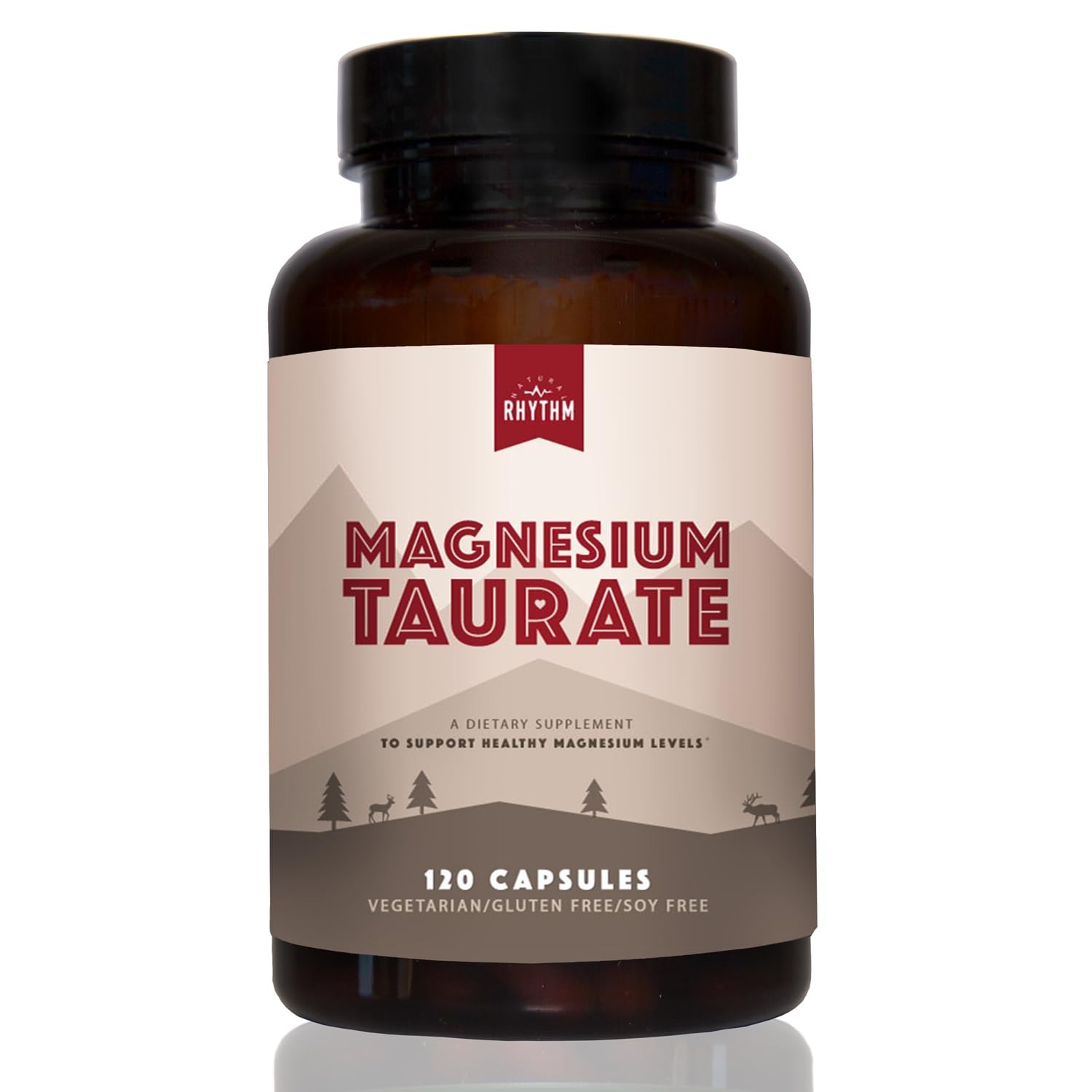 Magnesium Taurate 750mg (150mg Elemental Magnesium) – 120 Count (Pack of 1)